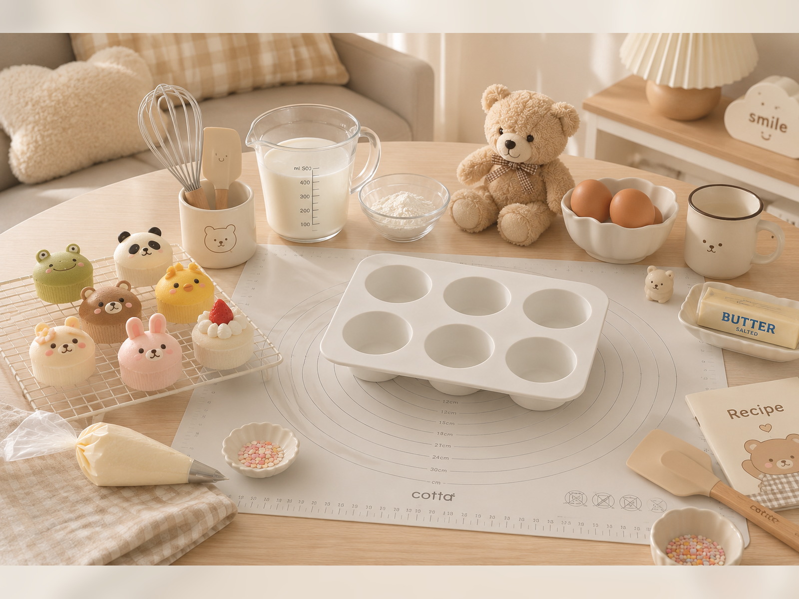 Preparing Silicone Molds for Small Baked Portions